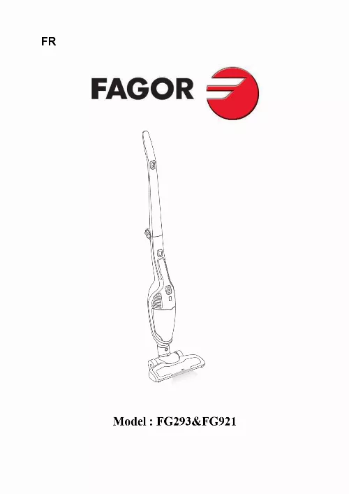 Mode d'emploi FAGOR FG938