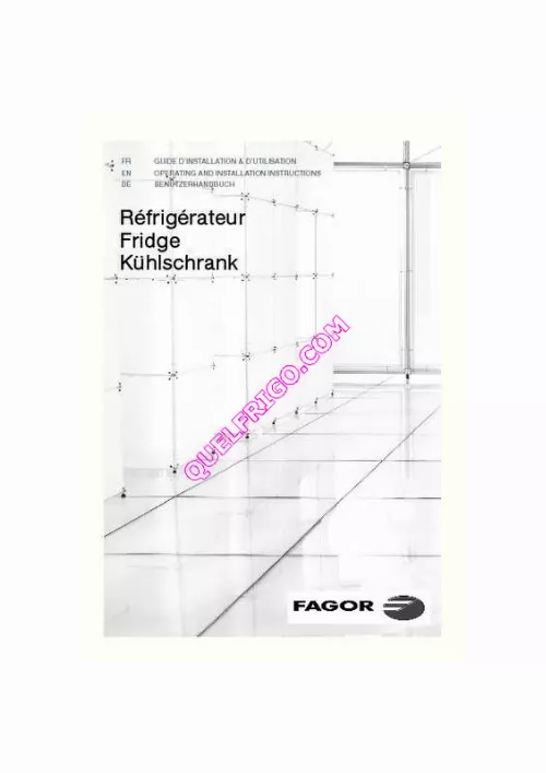 Mode d'emploi FAGOR FJ16302