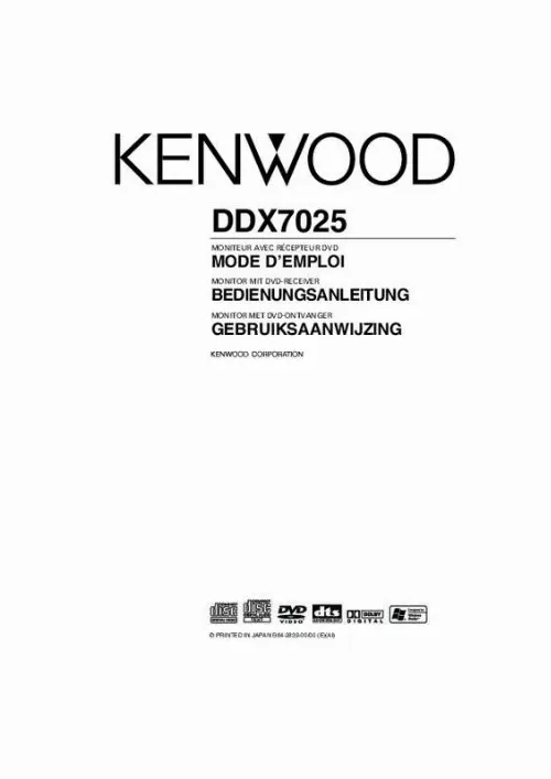 Mode d'emploi KENWOOD DDX7025