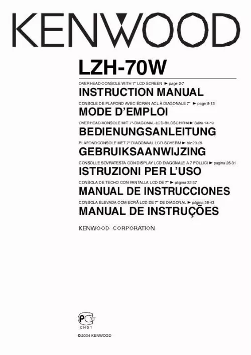 Mode d'emploi KENWOOD LZH-70W