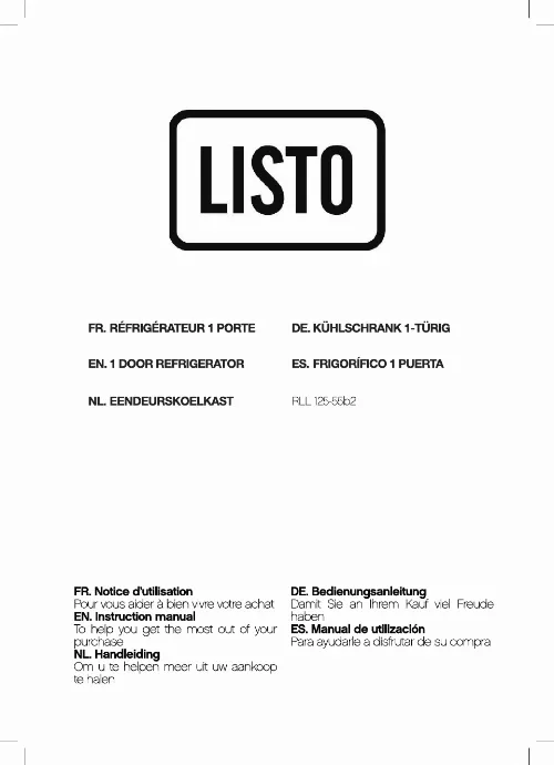 Mode d'emploi LISTO RLL125-55B2