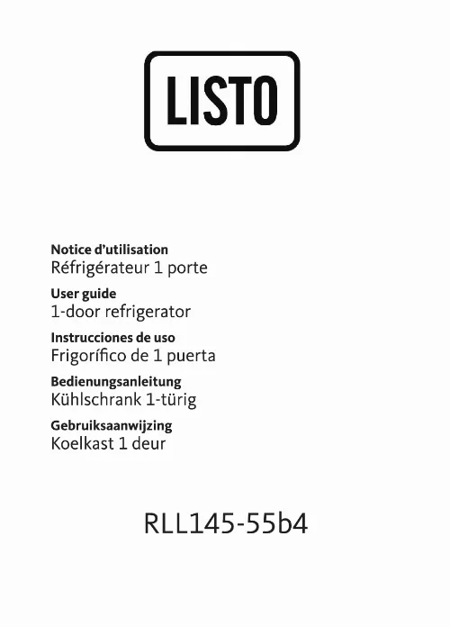 Mode d'emploi LISTO RLL145-55B4