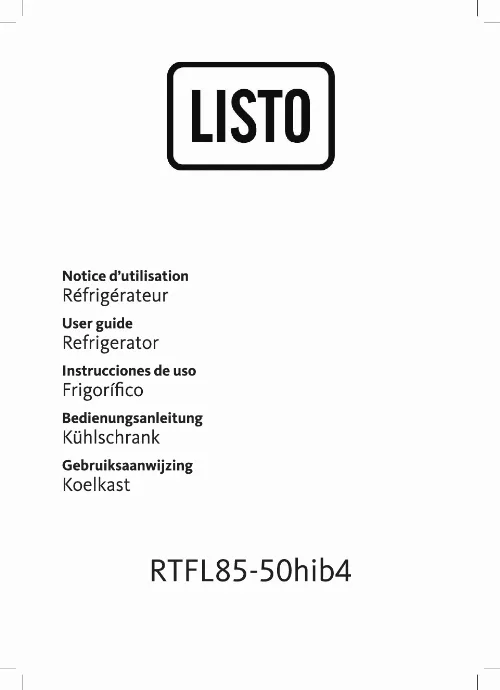Mode d'emploi LISTO RTFL85-50HIB4