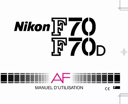 Mode d'emploi NIKON F70
