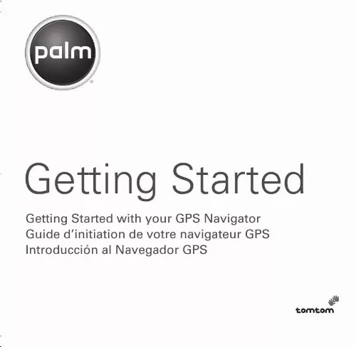 Mode d'emploi PALM GPS 3229