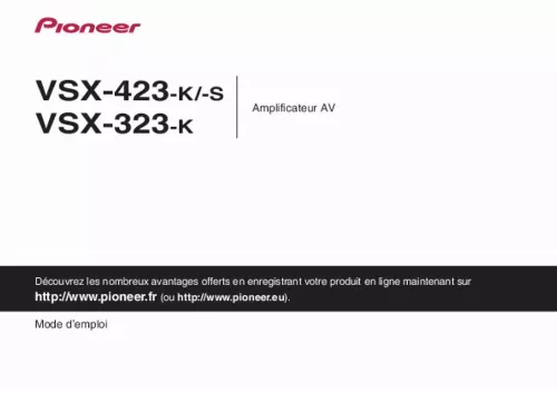 Mode d'emploi PIONEER VSX-323-K
