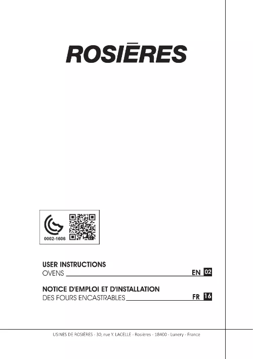Mode d'emploi ROSIERES RFZP6977IN