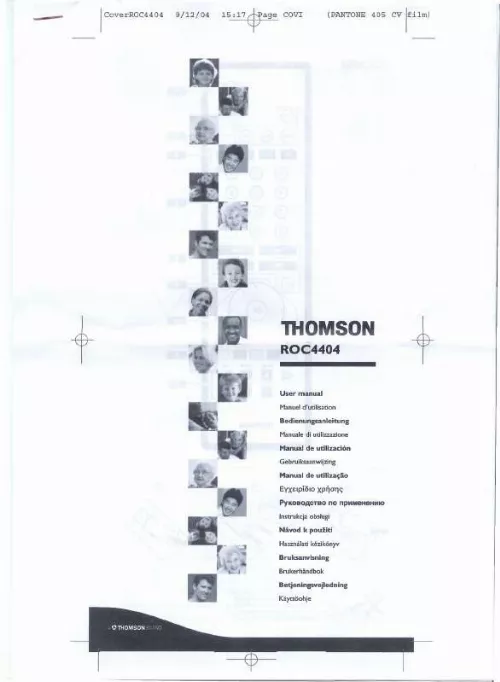 Mode d'emploi THOMSON ROC 4404